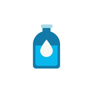 su şişesi düz stil simgesi