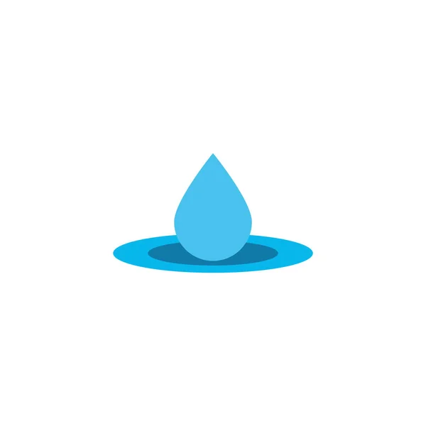 El icono de la gota de agua plana — Archivo Imágenes Vectoriales