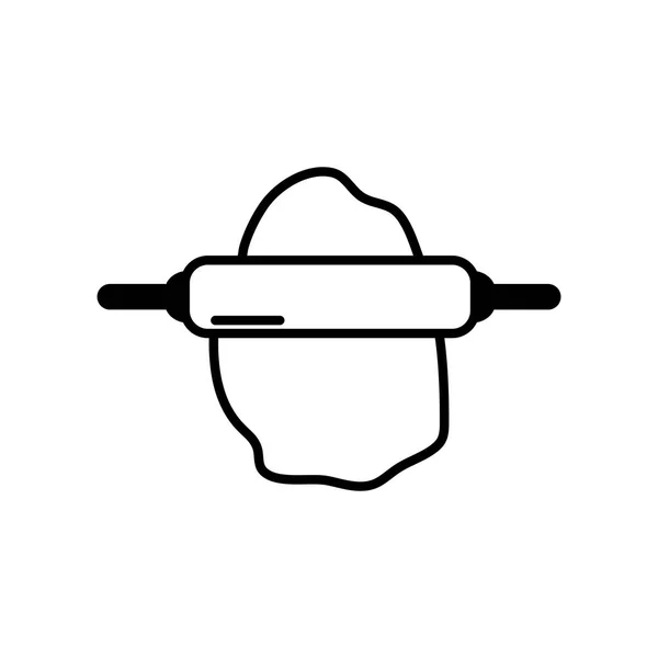 Conception de lignes à rouleaux de cuisine isolées — Image vectorielle