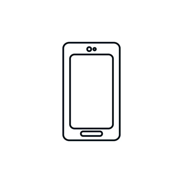 Isolated smartphone icon line design — 스톡 벡터