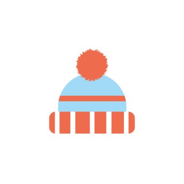 İzole şapka simgesi düz tasarım