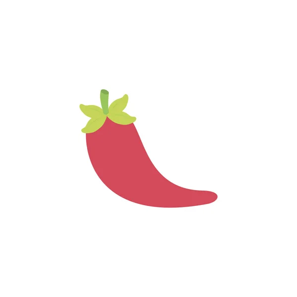 Groente chili peper platte stijl icoon — Stockvector