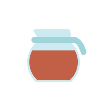 Isolated coffee pot icon flat design