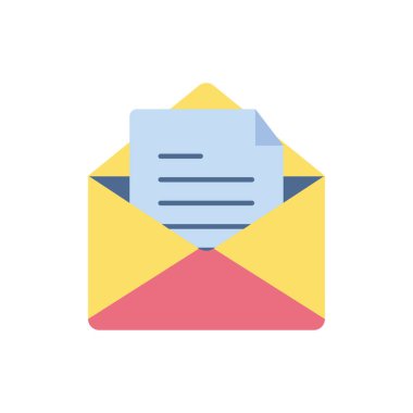 open email school education learning flat style