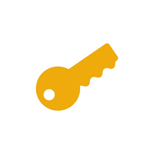 Security key flat style icon — Image vectorielle