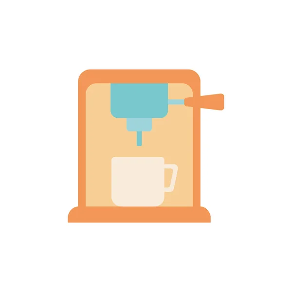 Isolated coffee machine icon flat design — Stok Vektör