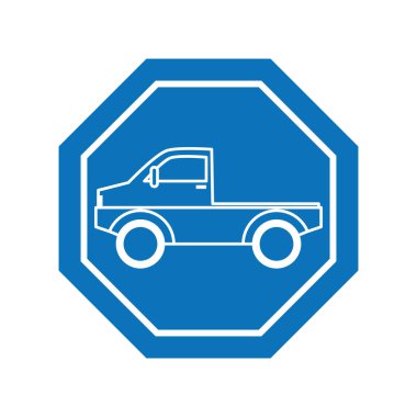 Araç içerideki yol simgesi engelleme hattı tasarımı