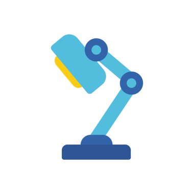 masa lambası ofis düz simge tasarımı