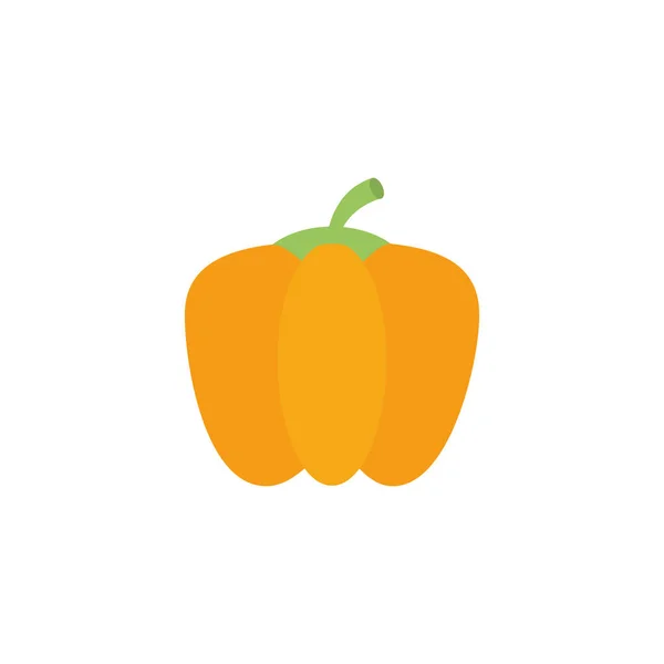 Vegetable pumpkin flat style icon — Stock Vector