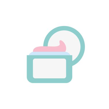 İzole saç kremi ikonu düz tasarım