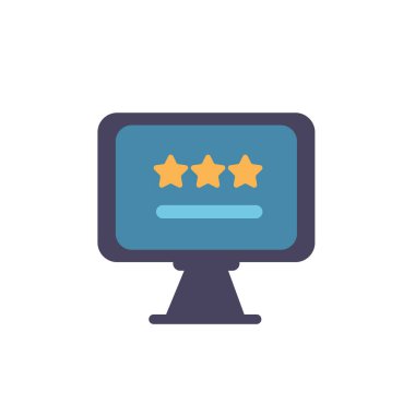 Bilgisayar simgesi düz vektör tasarımı