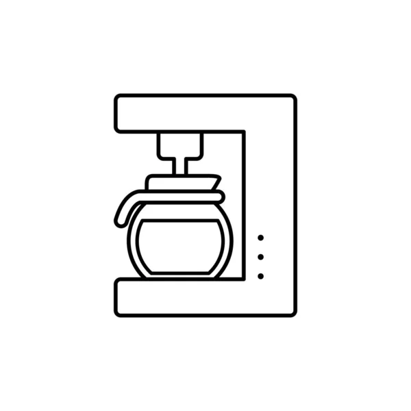 Izolovaný design čáry ikon kávovaru — Stockový vektor