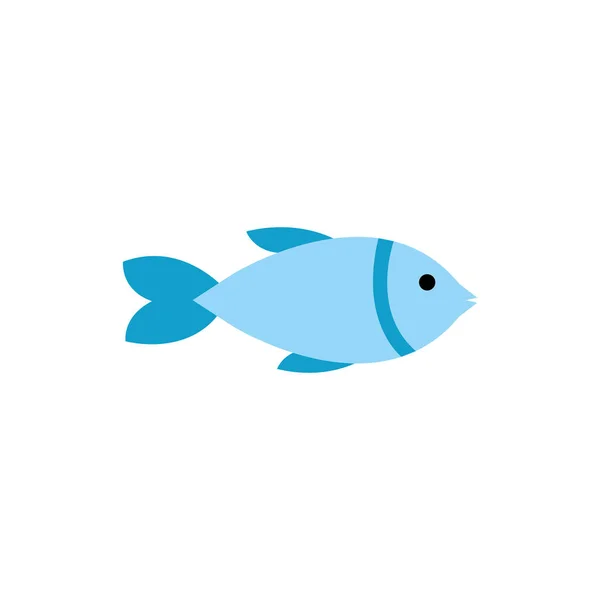 Diseño de vectores planos de peces aislados — Vector de stock