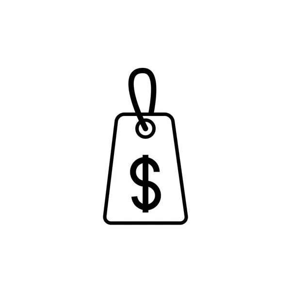 Tag price trade shopping line icono imagen — Archivo Imágenes Vectoriales