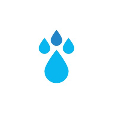 water drops flat style icon