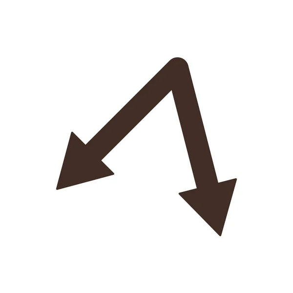 Isolated arrows icon vector design — Vetor de Stock