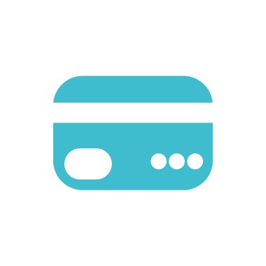 Banka kartı işletme finans renk silueti