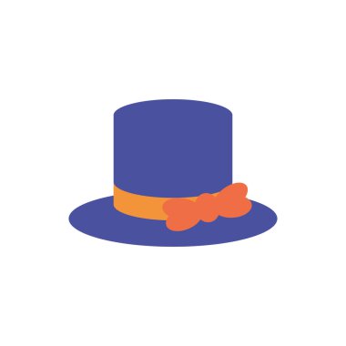 İzole şapka simgesi düz tasarım