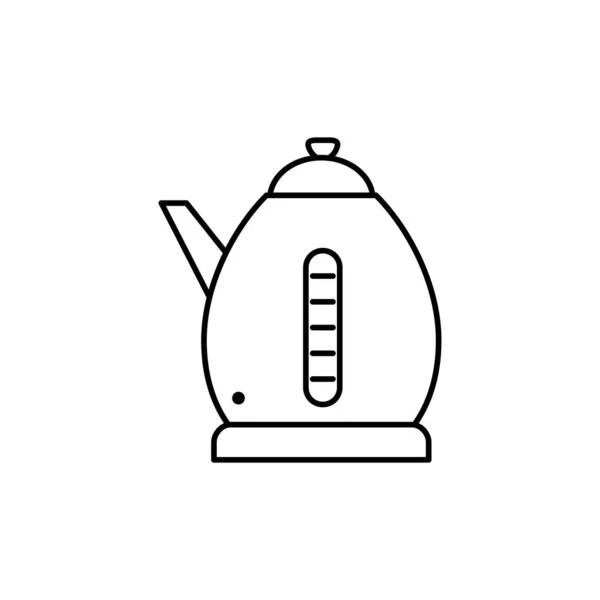 Isolierte Kaffeekanne Ikone Linie Design — Stockvektor