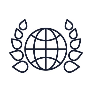 İzole edilmiş küresel küre vektör tasarımını doldur