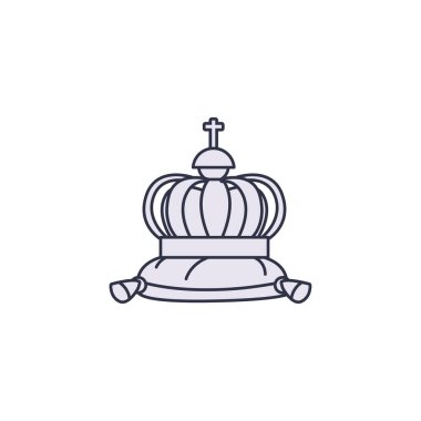 Ortaçağ çizgisinde taç