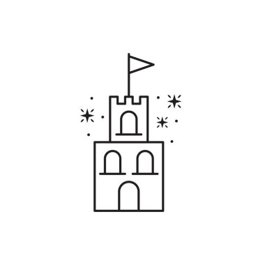 Bayrak fantezi dizaynı olan kale