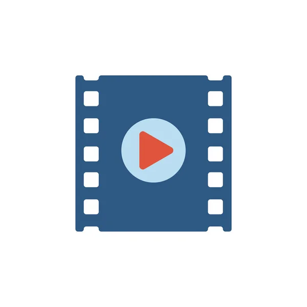Movie strip icon flat vector design — Stock vektor
