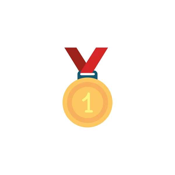 Isolated medal icon flat design — Stock Vector
