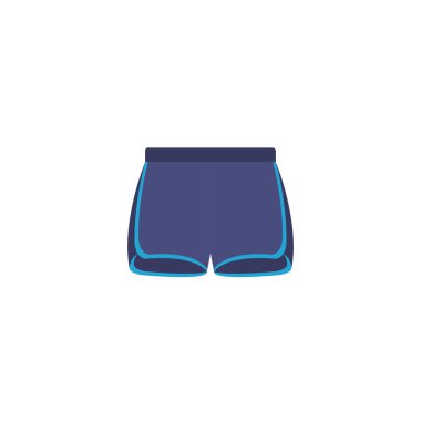 İzole edilmiş spor pantolonu düz tasarım.