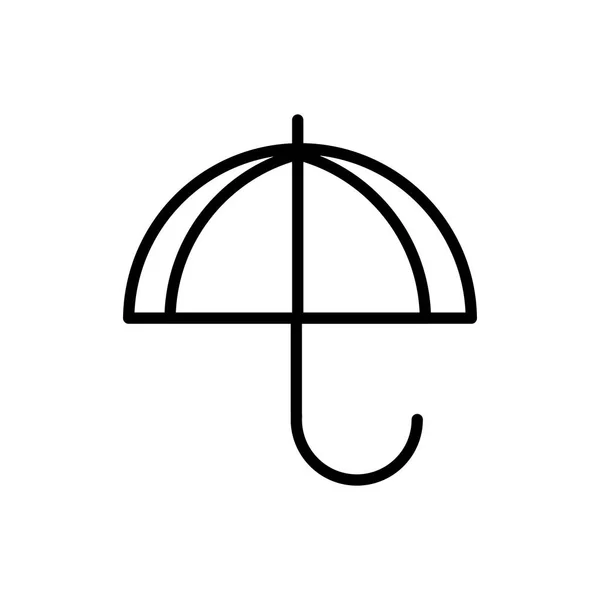 Umbrella sign delivery icon thick line — Stock Vector