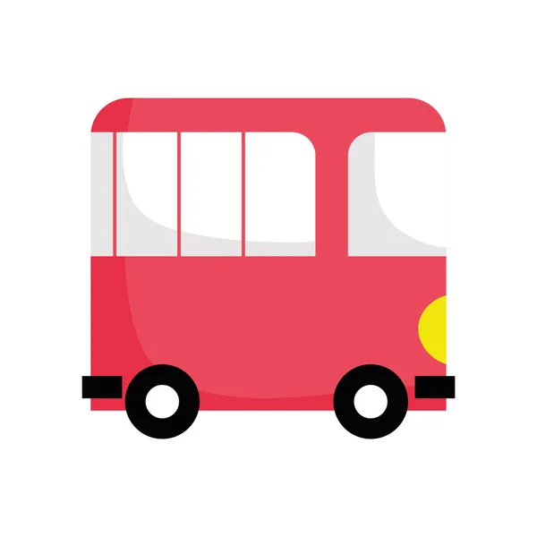 Summer van car fill style icon — Image vectorielle