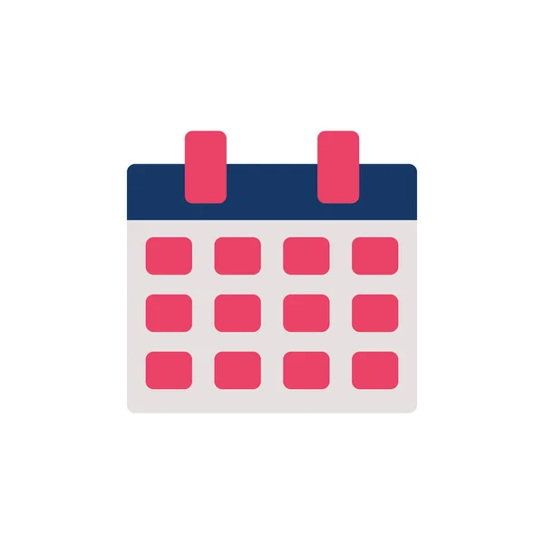 School calendar flat style icon — Stok Vektör