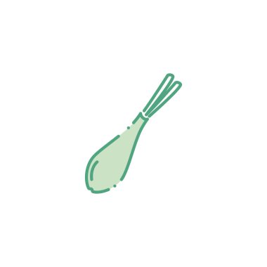 vegetable leek fill style icon