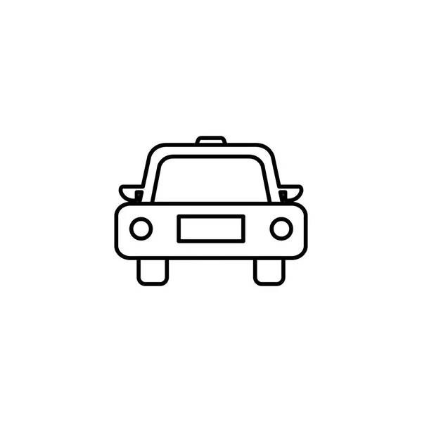 Car taxi line style icon - Stok Vektor