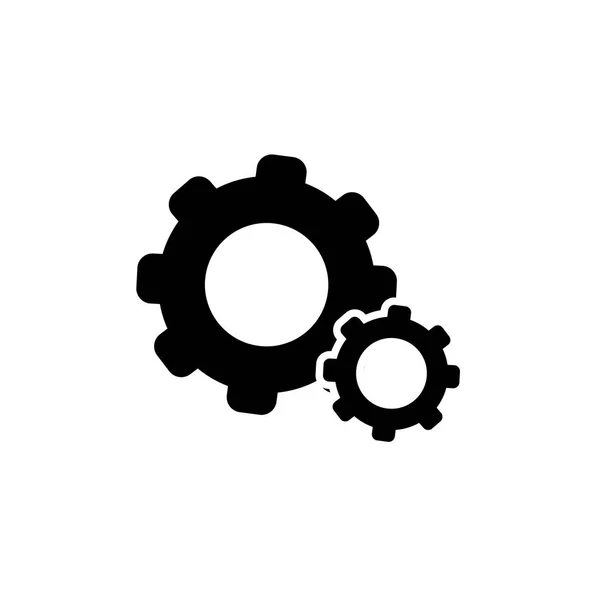 Security gears line style icon — Vector de stock