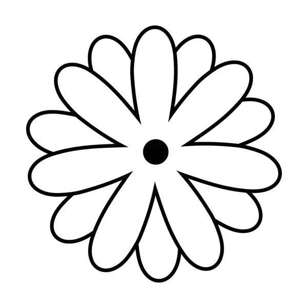 孤立した花飾りデザインベクトルイラスト — ストックベクタ