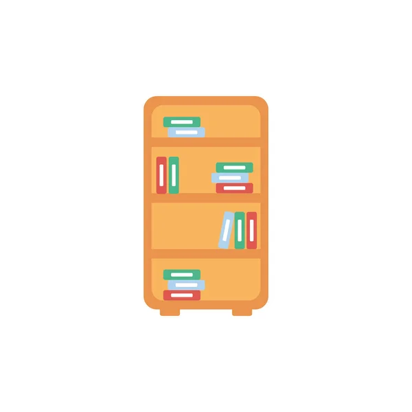 Design plano de ícones de livros isolados — Vetor de Stock