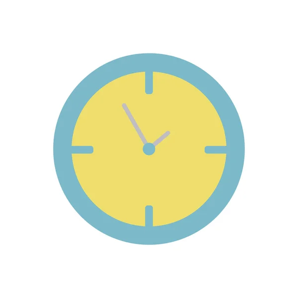 School wall clock flat style icon — Stock vektor