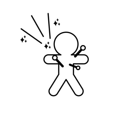 Gizemli hayal gücü sihirli çizgi simgesi