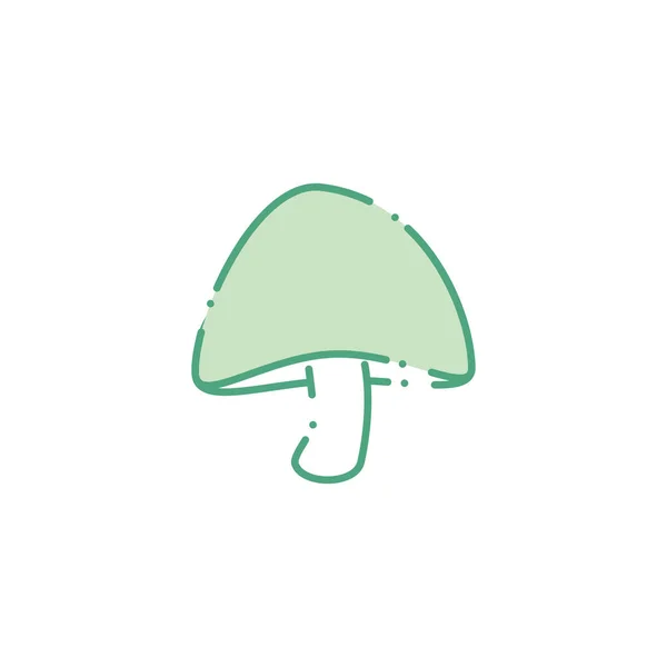 Vegetable mushroom fill style icon — 图库矢量图片