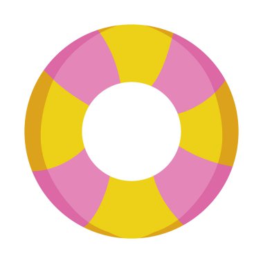 Yalıtılmış güvenli şamandıra tasarım vektör illüstrasyon