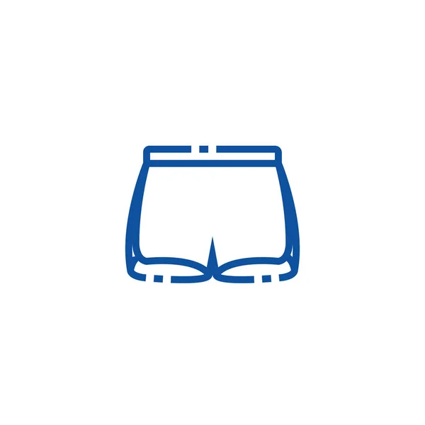 Design isolado da linha de calças de ginástica —  Vetores de Stock