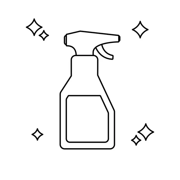 Diseño de líneas de spray limpias aisladas — Vector de stock