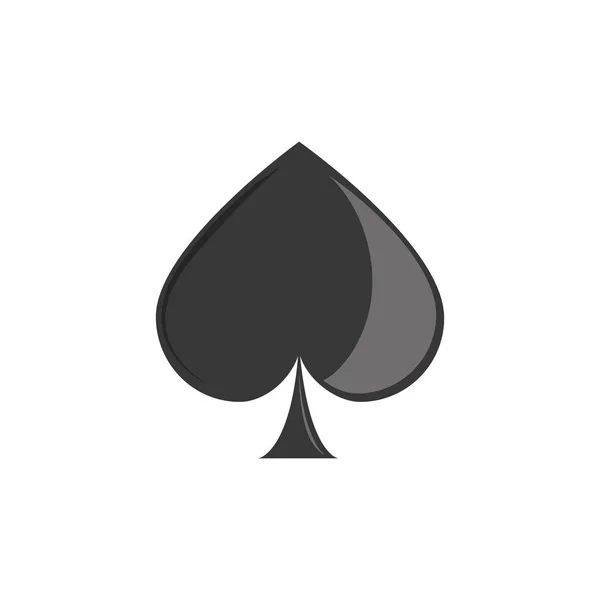 Isolated casino spades flat design — Stock Vector