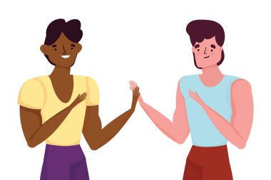 İzole avatar erkek vektör tasarımı