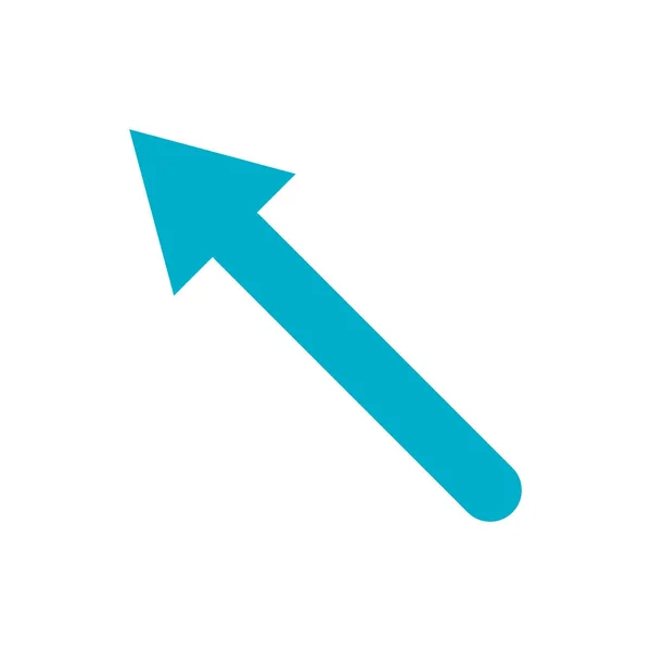 Isoliertes blaues Pfeil-Icon-Vektordesign — Stockvektor