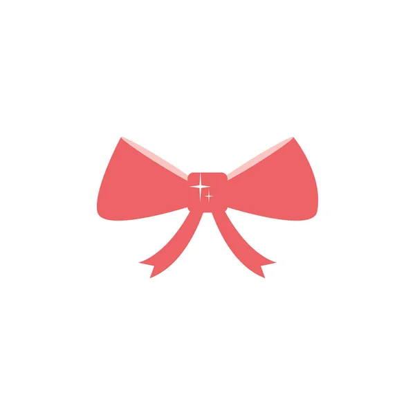 Design plano de ícone de bowtie isolado — Vetor de Stock