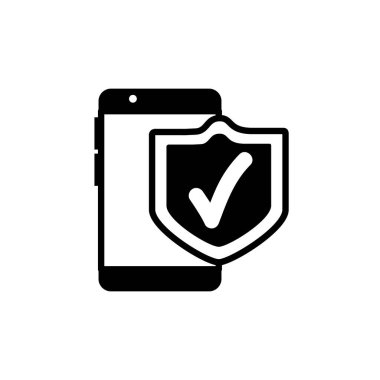 Kalkan çizgisi biçimli güvenlik akıllı telefonu