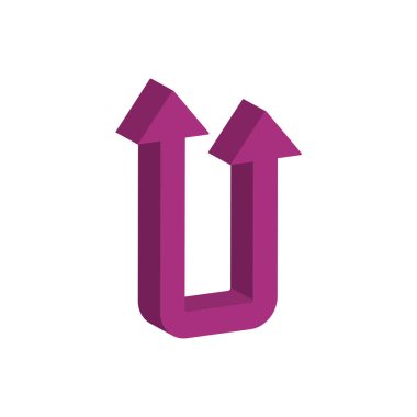 3d biçim simgesini yukarı doğru oklar