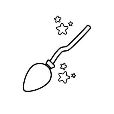 Gizemli hayal gücü sihirli çizgi simgesi